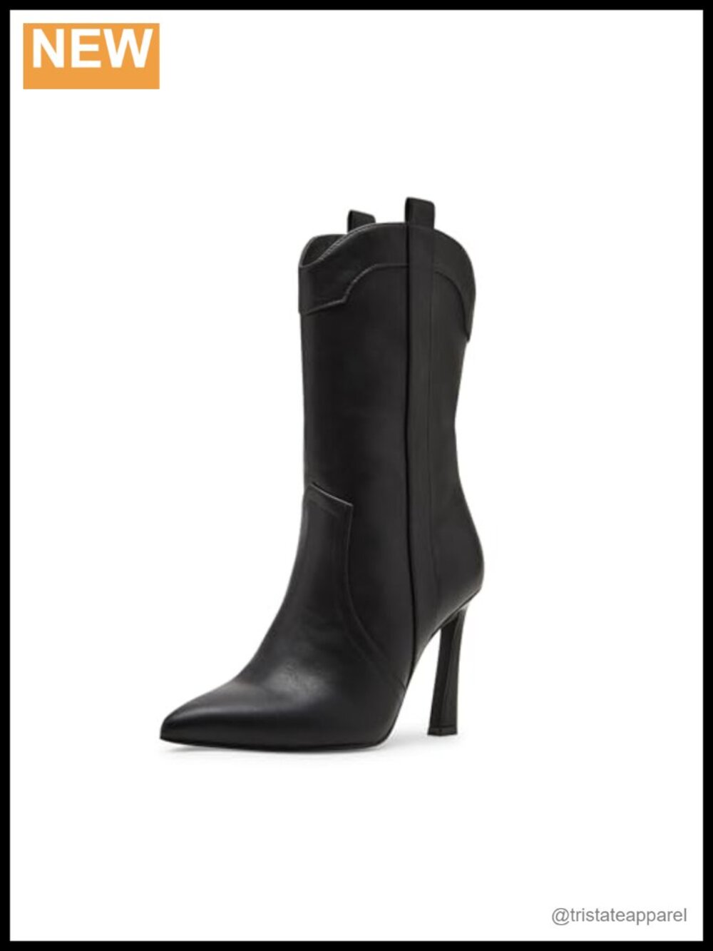 Madden Girl Pointed Toe Ankle Bootie Stiletto Heel Faux Leather Zip